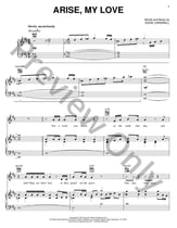 Arise My Love piano sheet music cover